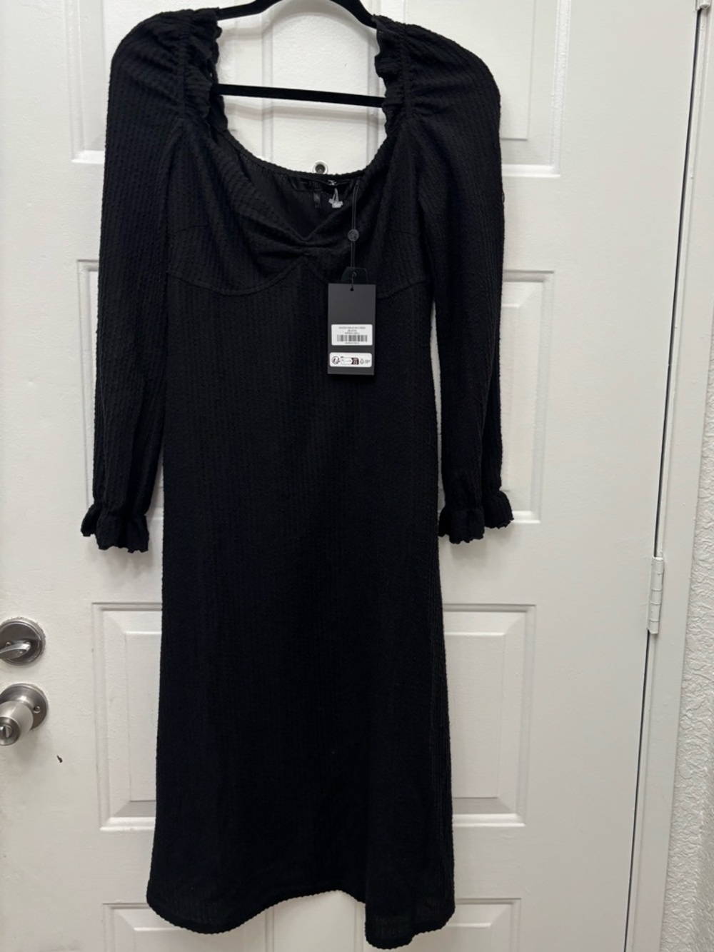 Killstar Black Long Sleeve Midi Dress - Picture 5 of 10